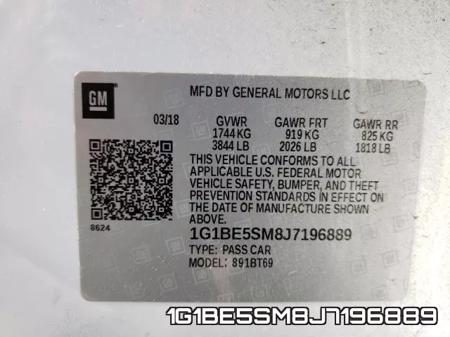 1G1BE5SM8J7196889 фото 2