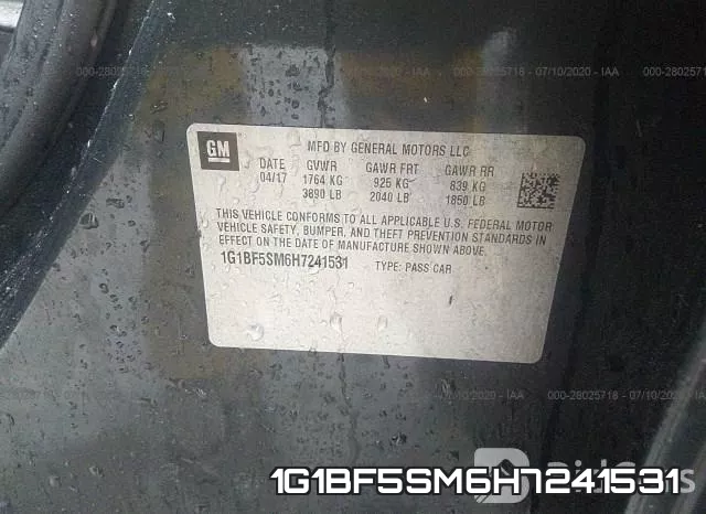1G1BF5SM6H7241531 фото 10