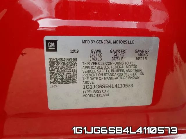 1G1JG6SB4L4110573 фото 2
