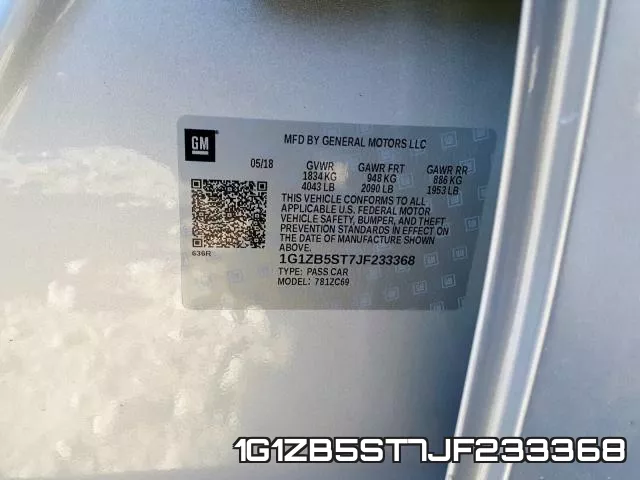 1G1ZB5ST7JF233368 фото 2