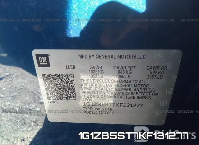 1G1ZB5ST7KF131277 фото 10