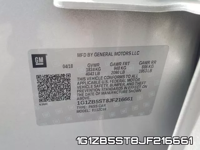 1G1ZB5ST8JF216661 фото 2