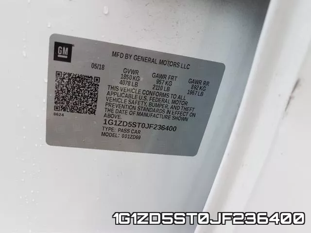 1G1ZD5ST0JF236400 фото 2