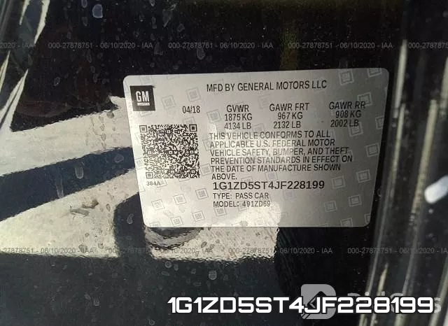 1G1ZD5ST4JF228199 фото 10