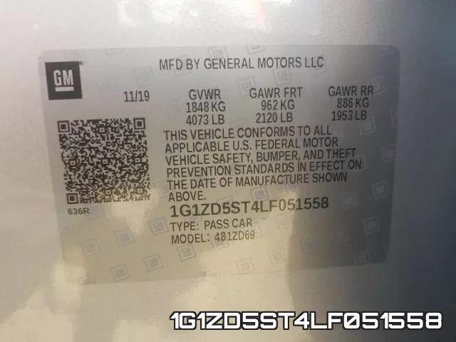 1G1ZD5ST4LF051558 фото 2