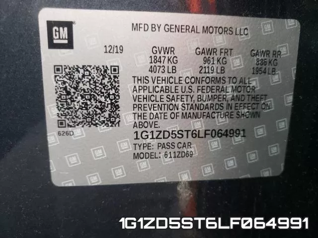 1G1ZD5ST6LF064991 фото 2