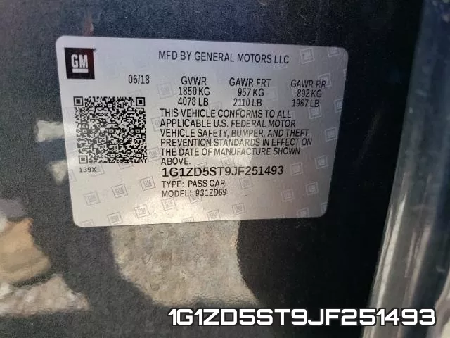 1G1ZD5ST9JF251493 фото 2