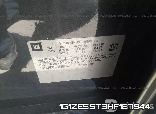 1G1ZE5ST3HF187944 фото 10