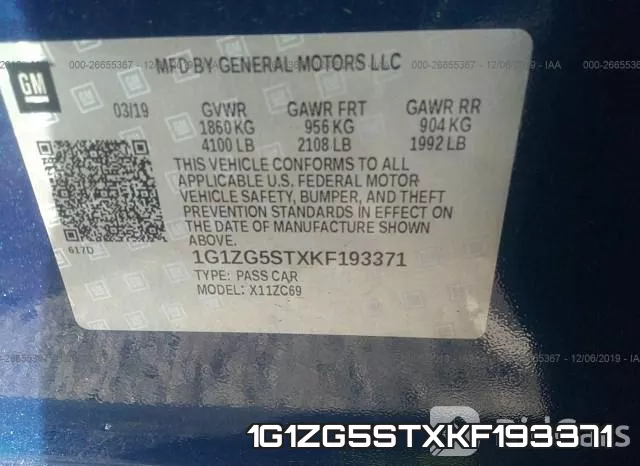 1G1ZG5STXKF193371 фото 10