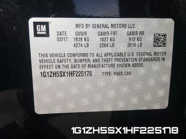 1G1ZH5SX1HF225178 фото 2
