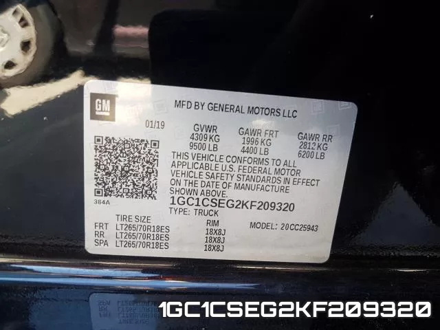 1GC1CSEG2KF209320 фото 2