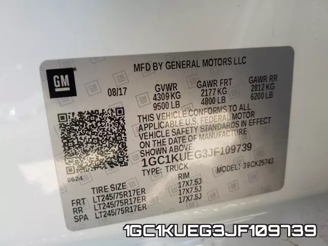 1GC1KUEG3JF109739 фото 2