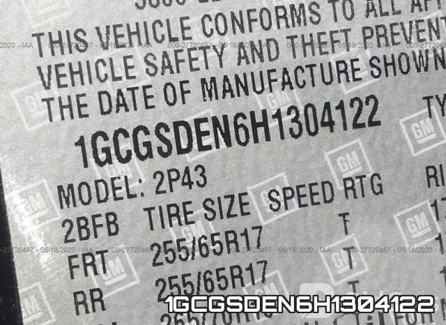 1GCGSDEN6H1304122 фото 10