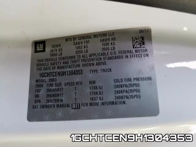 1GCHTCEN9H1304353 фото 2