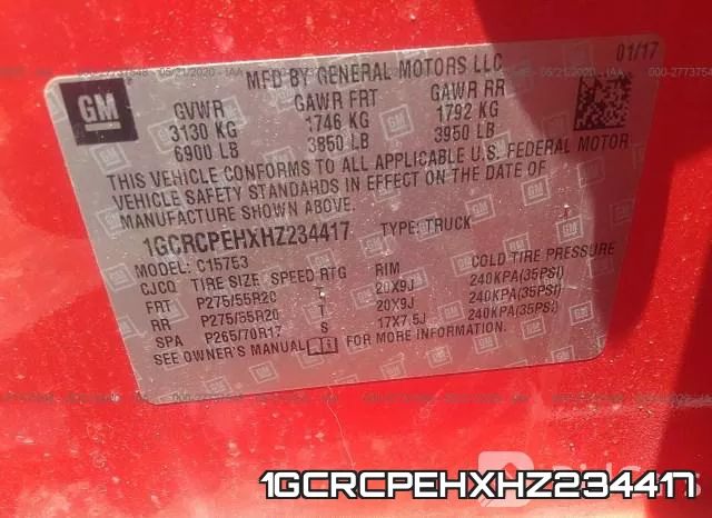 1GCRCPEHXHZ234417 фото 10