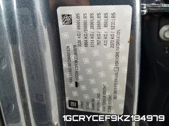 1GCRYCEF9KZ184979 фото 2