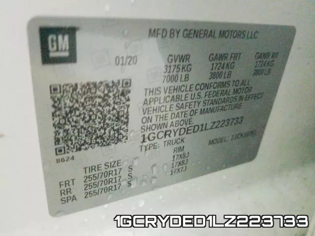 1GCRYDED1LZ223733 фото 2