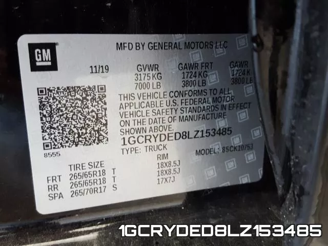 1GCRYDED8LZ153485 фото 2