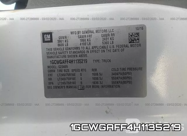 1GCWGAFF4H1135219 фото 10