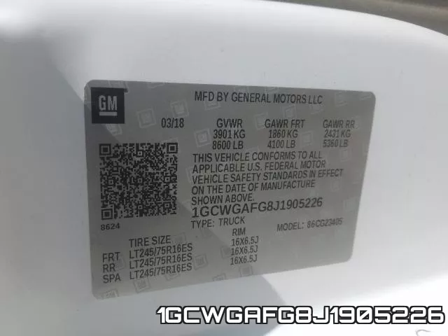 1GCWGAFG8J1905226 фото 2
