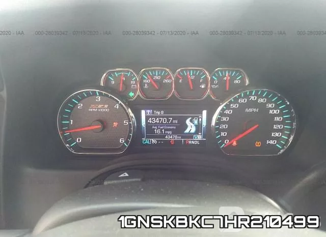 1GNSKBKC7HR210499 фото 8