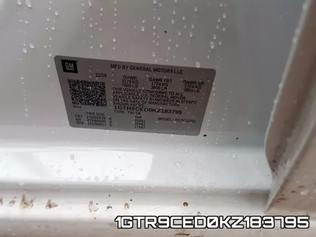 1GTR9CED0KZ183795 фото 2