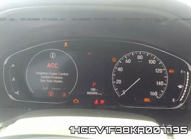 1HGCV1F38KA007735 фото 8