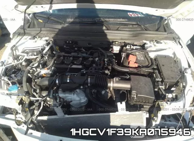 1HGCV1F39KA075946 фото 2