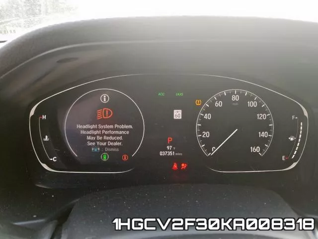 1HGCV2F30KA008318 фото 9