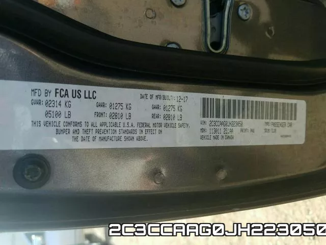 2C3CCAAG0JH223050 фото 2