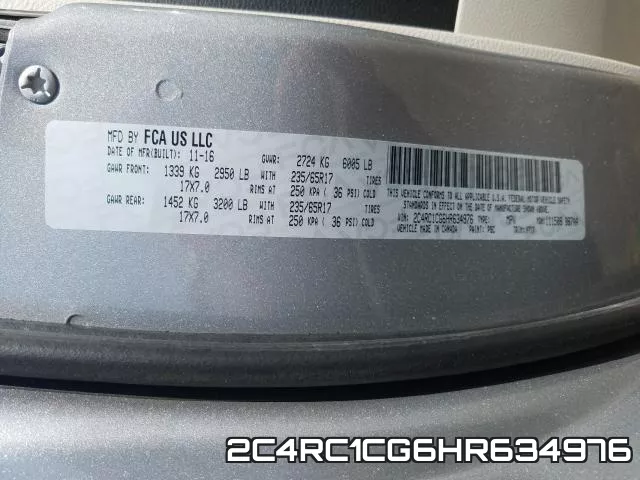 2C4RC1CG6HR634976 фото 2