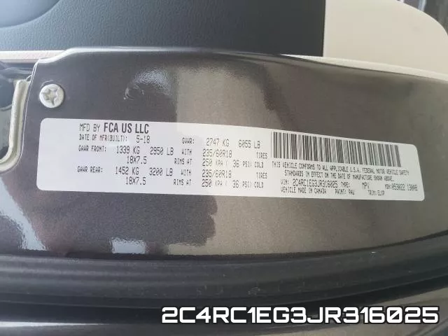 2C4RC1EG3JR316025 фото 2