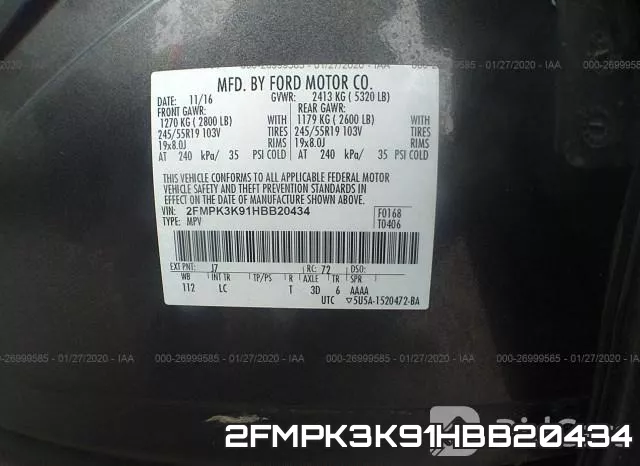 2FMPK3K91HBB20434 фото 10