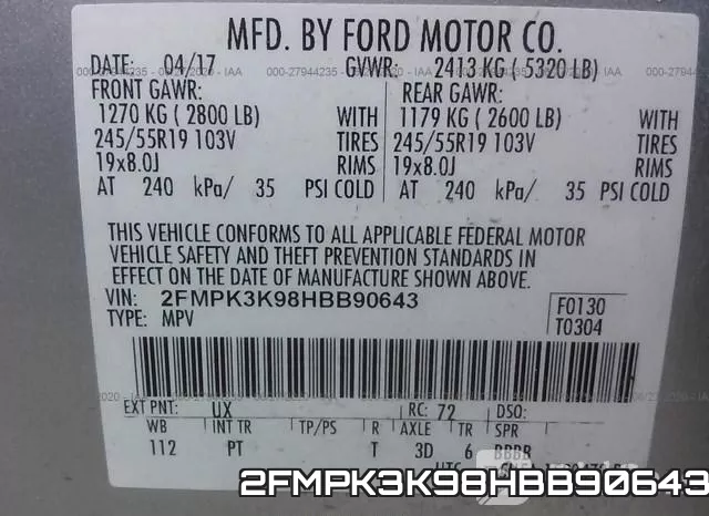 2FMPK3K98HBB90643 фото 10
