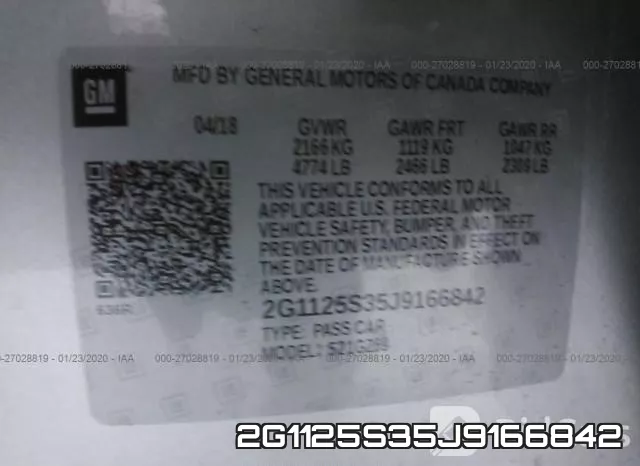 2G1125S35J9166842 фото 10