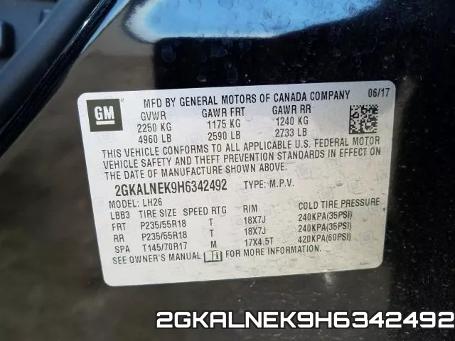 2GKALNEK9H6342492 фото 2