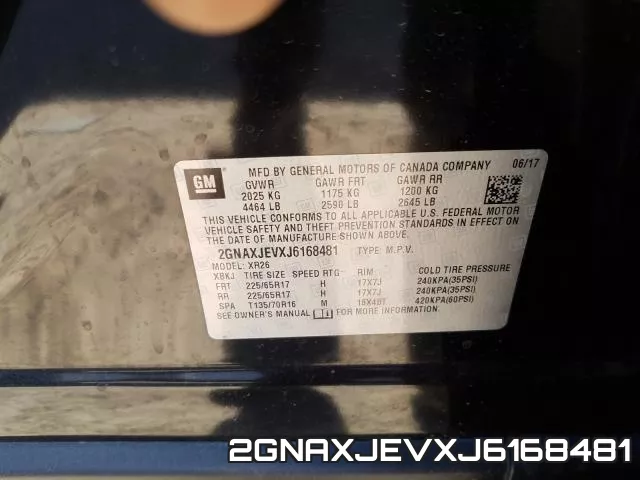 2GNAXJEVXJ6168481 фото 2