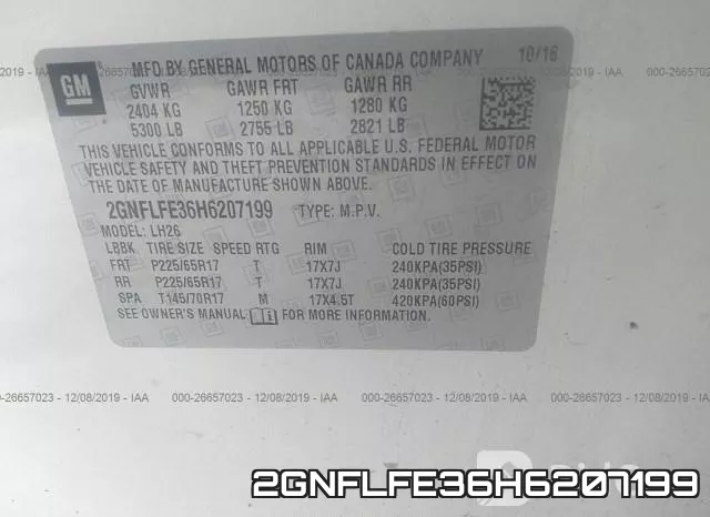 2GNFLFE36H6207199 фото 10