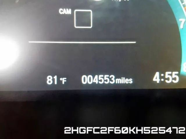 2HGFC2F60KH525472 фото 9