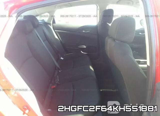2HGFC2F64KH551881 фото 9