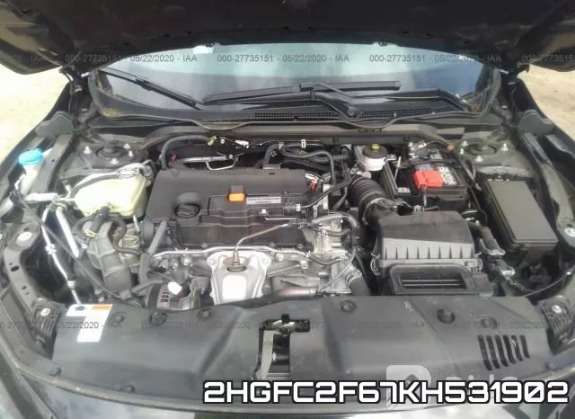 2HGFC2F67KH531902 фото 2