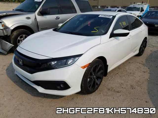 2HGFC2F81KH574830 фото 3