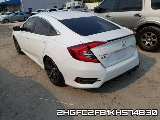 2HGFC2F81KH574830 фото 4