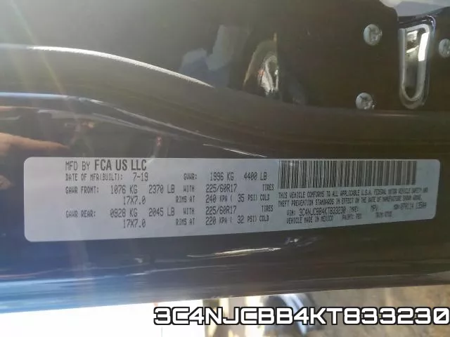 3C4NJCBB4KT833230 фото 2