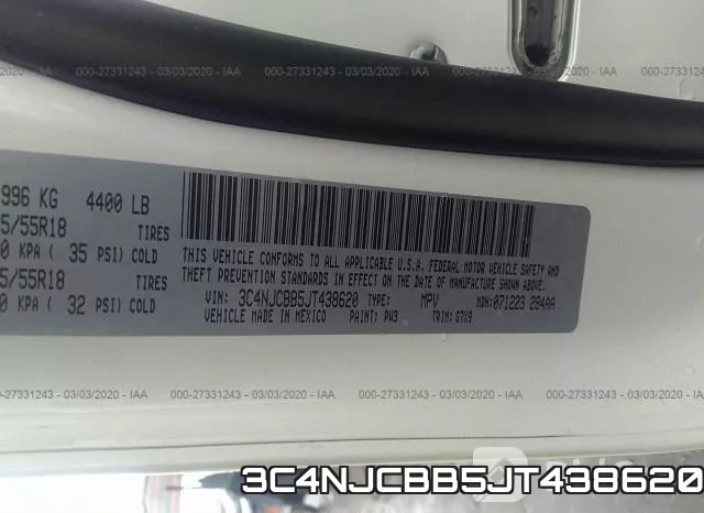 3C4NJCBB5JT438620 фото 10
