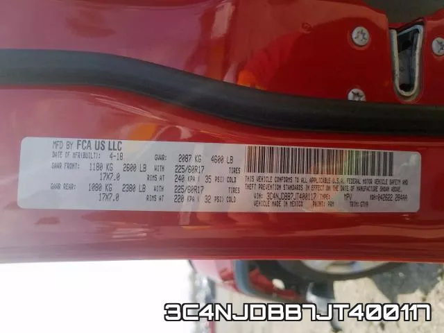 3C4NJDBB7JT400117 фото 2
