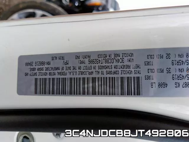 3C4NJDCB8JT492806 фото 2