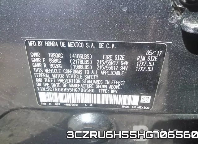 3CZRU6H55HG706560 фото 10