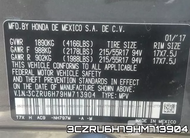 3CZRU6H79HM713904 фото 10