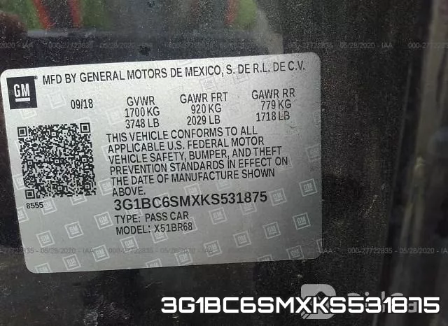 3G1BC6SMXKS531875 фото 10